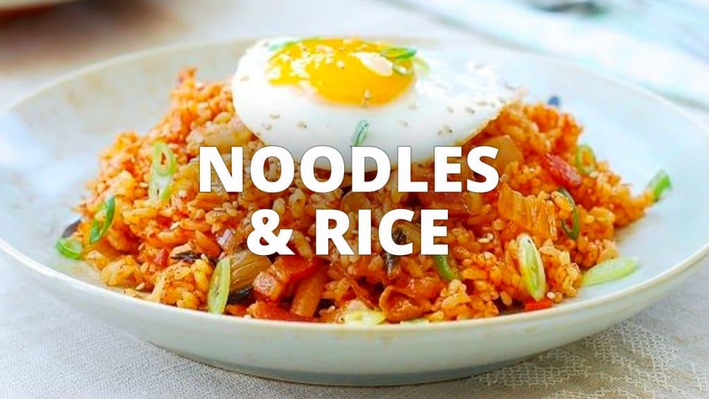 Noodles and rice category banner